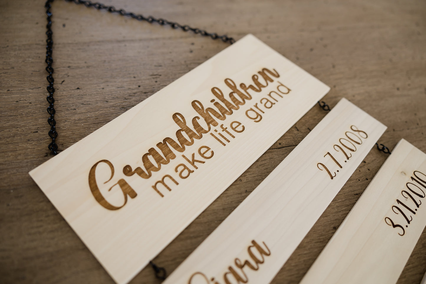 Grandchildren Make Life Grand Wall Sign